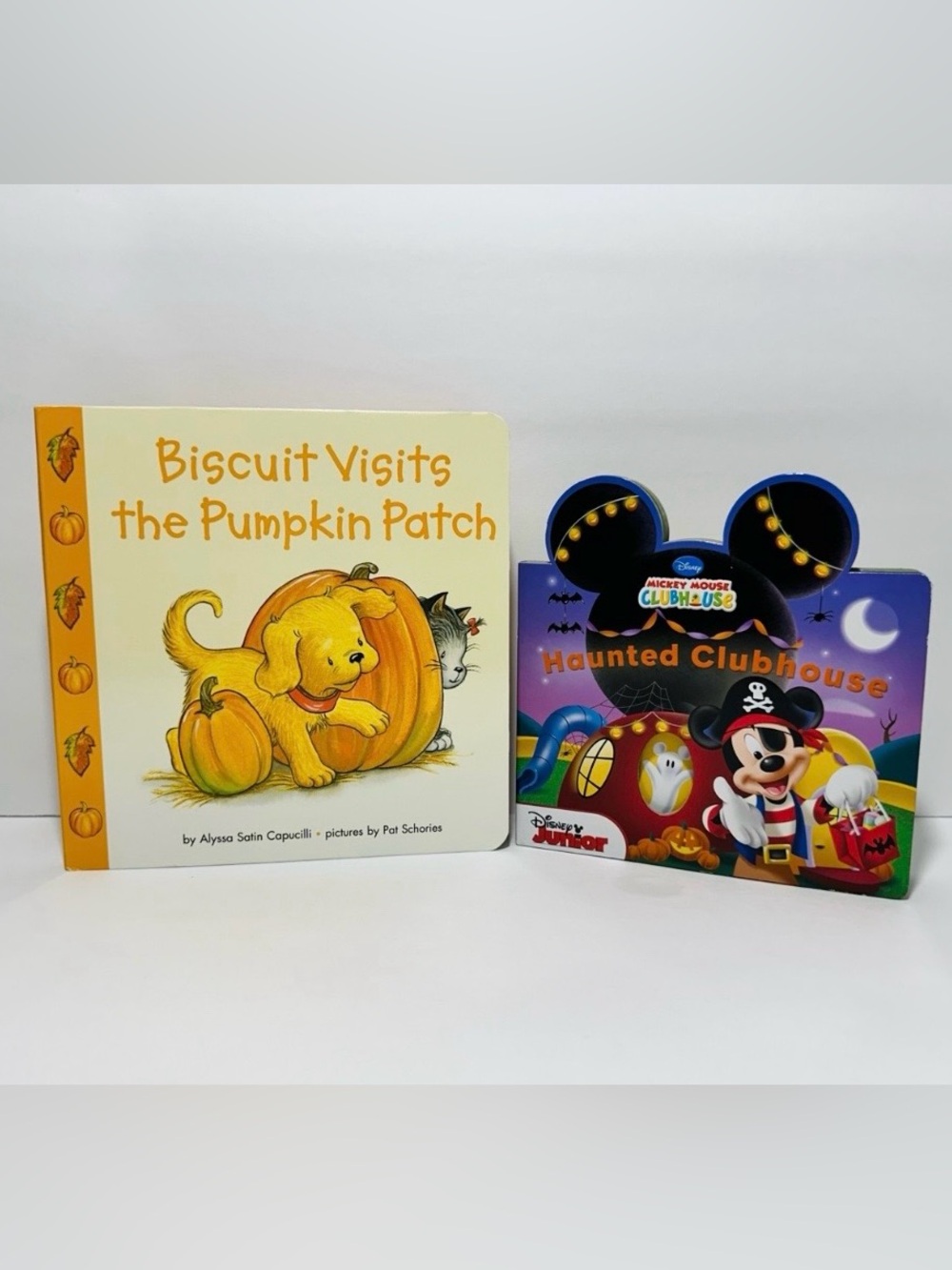 Biscuit Visits The Pumpkin Patch & Mickey Mouse Haunted Clubhouse Board Books